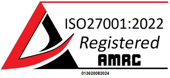 ISO27001:2022 registered AMRC. 013620082024